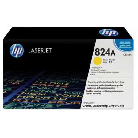 hp 824a yellow laserjet image drum cb386a tambour original hp