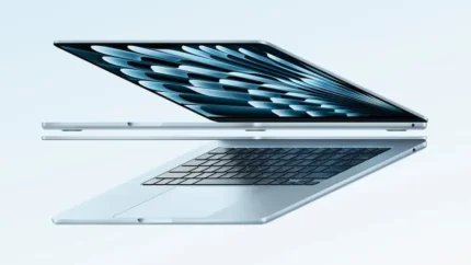 apple macbook air 13 pouces puce m4 16 go ram 512 go ssd sky blue