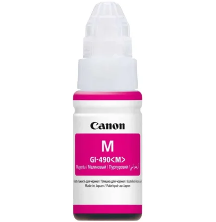 canon gi 490 m magenta bouteille d'encre originale (0665c001aa)