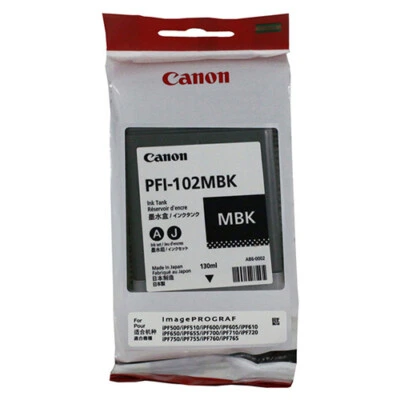 cartouche d'encre canon pfi 102mbk noir mat – imageprograf