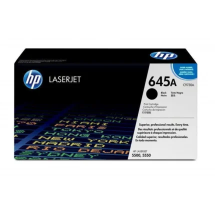hp 645a black original laserjet toner cartridge (c9730a)