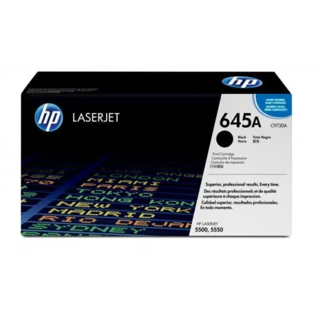 hp 645a black original laserjet toner cartridge (c9730a)