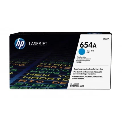 hp 654a cyan original laserjet toner cartridge