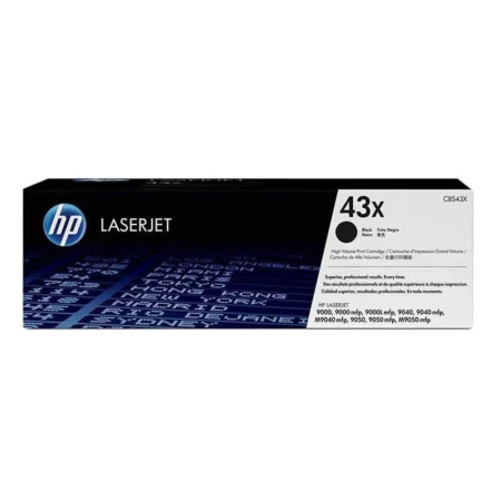 hp 43x high yield black original laserjet toner cartridge (c8543x)