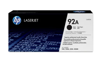 hp 92a black original laserjet toner cartridge (c4092a)