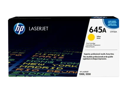 hp 645a yellow original laserjet toner cartridge (c9732a)