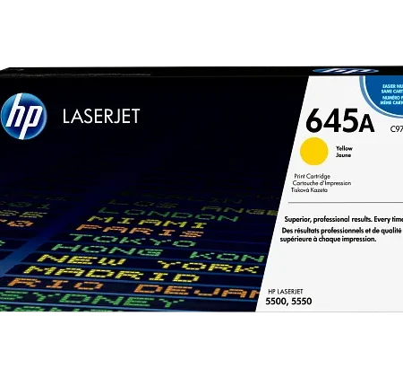 hp 645a yellow original laserjet toner cartridge (c9732a)