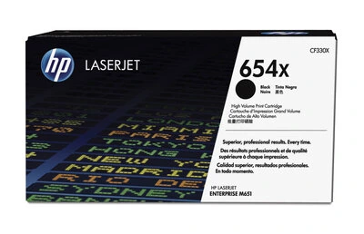 hp 654x high yield black original laserjet toner cartridge
