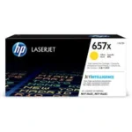 hp 657x high yield yellow original laserjet toner cartridge