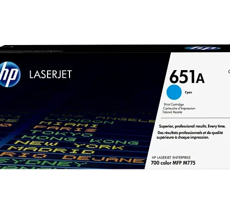 hp 651a cyan original laserjet toner cartridge