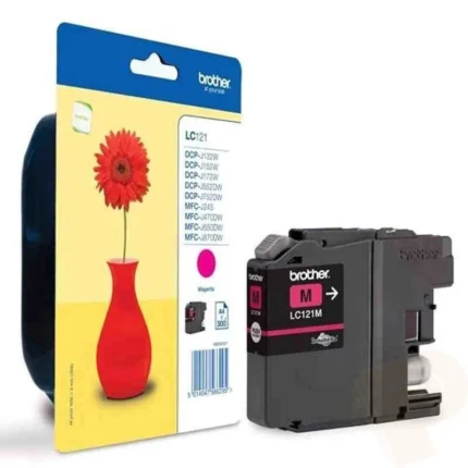 brother lc121m magenta – cartouche d'encre dcp j132w