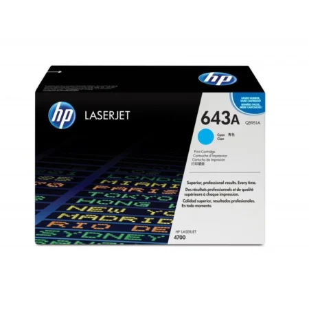 hp 643a cyan original laserjet toner cartridge q5951a