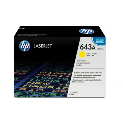 hp 643a yellow original laserjet toner cartridge