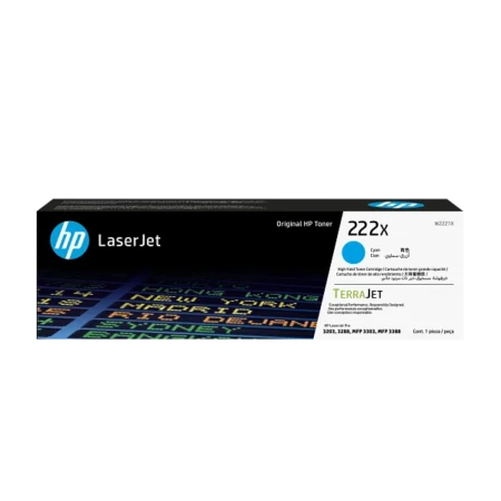 hp 222x high yield cyan original laserjet toner cartridge